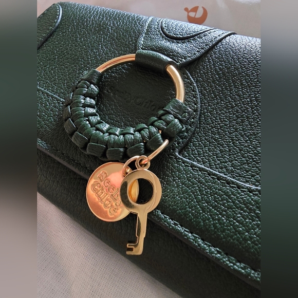 See by Chloe Women's Hana Wallet on Chain - Green - Picture 4 of 10